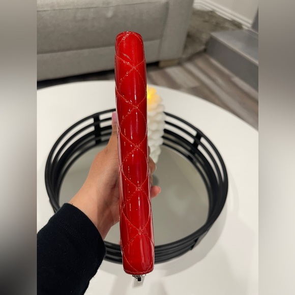 Pre Loved CHANEL  Matelasse Long Wallet Patent leather Red Tone CC - Picture 7 of 16